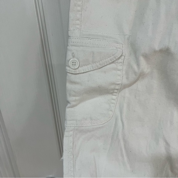 Urban life white cargo style capris with pockets size 5/6 - Picture 8 of 11